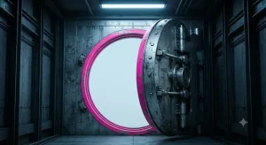 Doc-Door転移中の法的空白の死をテーマにした重厚メカニックなダークSFビジュアル